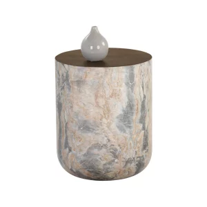 Diaz End Table - Marble Look