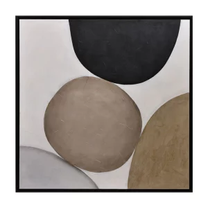 Rocky Road - 48" X 48" - Black Floater Frame